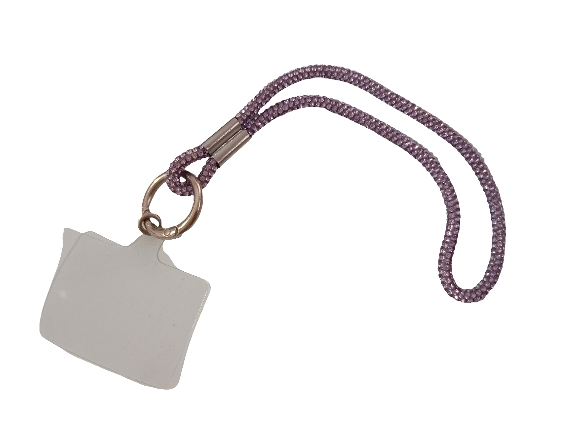 Llavero para celular con pedrería fina