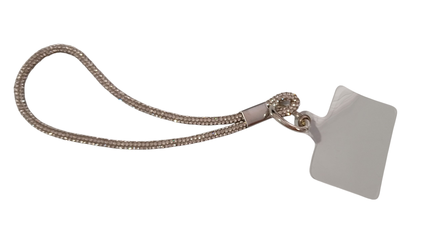 Llavero para celular con pedrería fina