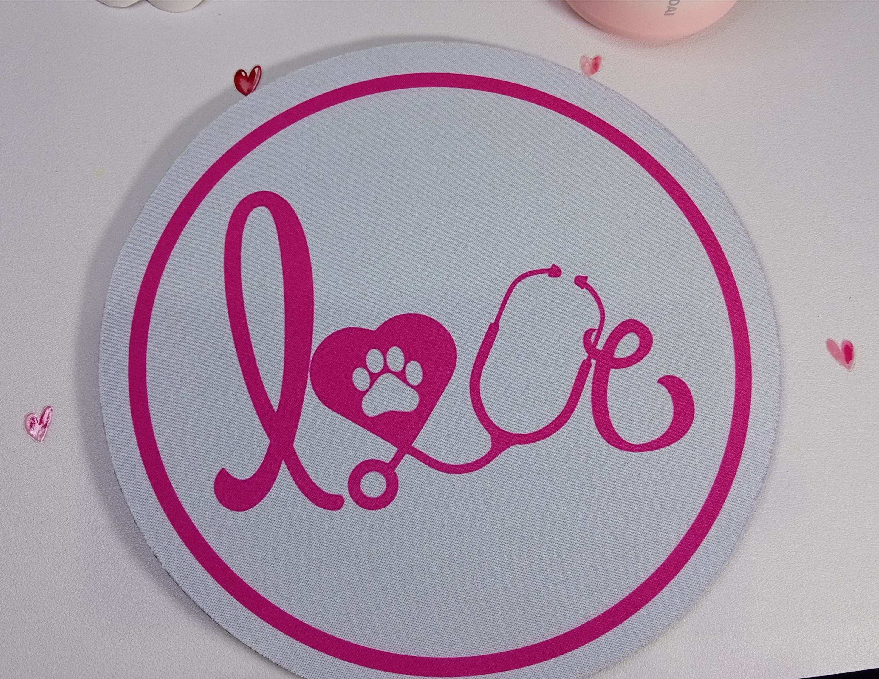 Mousepad redondo para los amantes de los perros